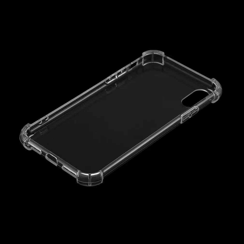 Силиконовый прозрачный чехол с защитой от падений для iPhone 6 6S 7 7S 8 Plus X 10 6Plus 6splus 7/8Plus