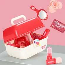 Jouets de maquillage pour enfants, 24 pièces, jeu de Simulation, ensemble de maquillage, coiffure de princesse, Cosplay, jouet en plastique pour filles