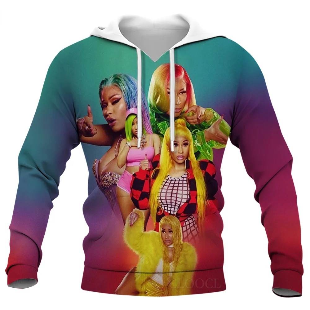 Толстовка унисекс CLOOCL Nicki Minaj с капюшоном и 3D-принтом | Мужская одежда