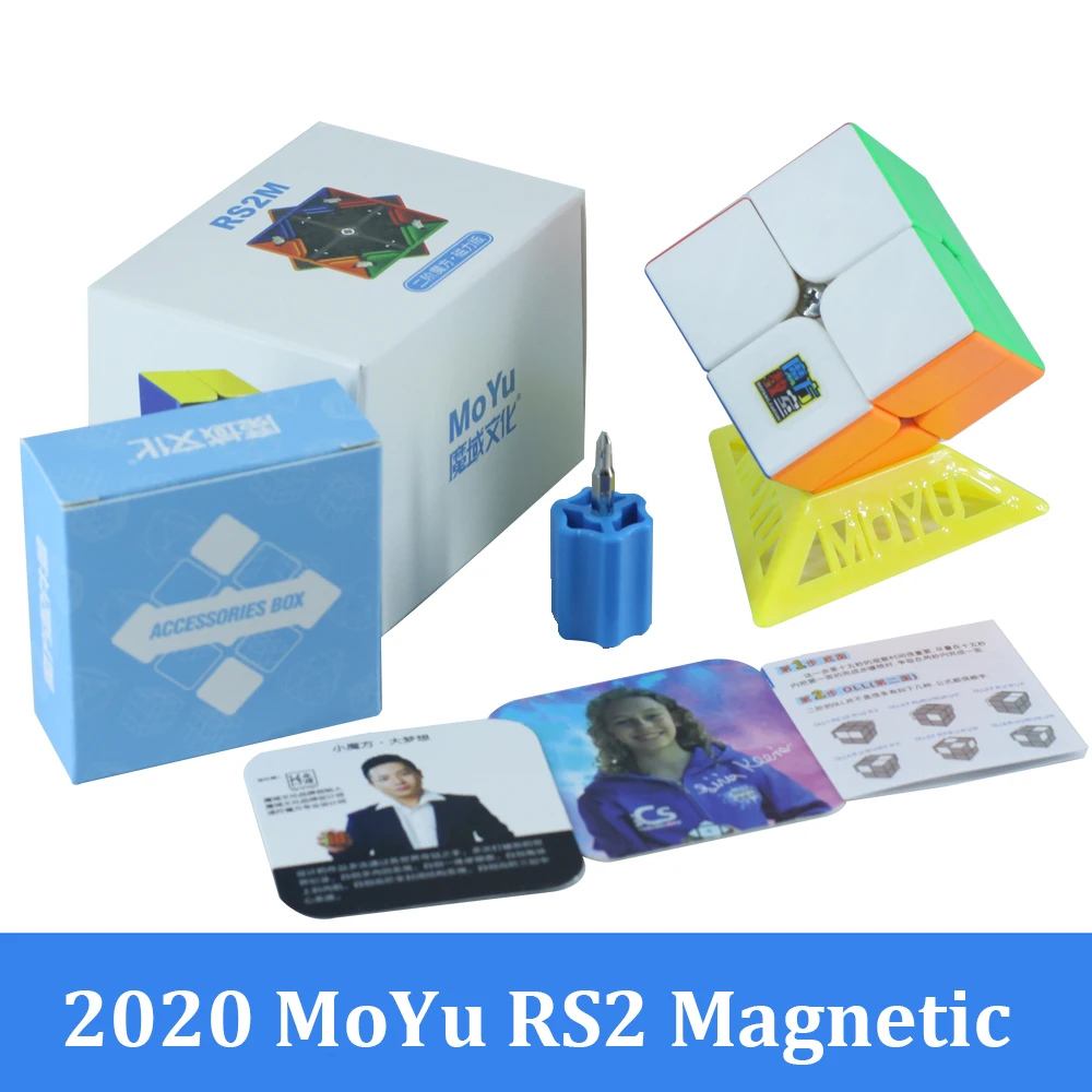 Магнитный магический куб Moyu RS2M RS3 M RS4 2x2 3x3 кубики-пазлы Meilong Magico Cubo