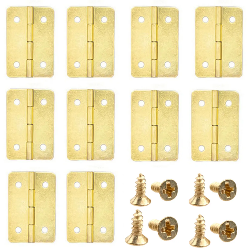Mini Metal Hinges Retro Door Hinges With Screws Furniture Hardware DIY Crafts Tool stainless steel door hinges furniture hinge cabinet door hinges cabinet hinges brass hinges