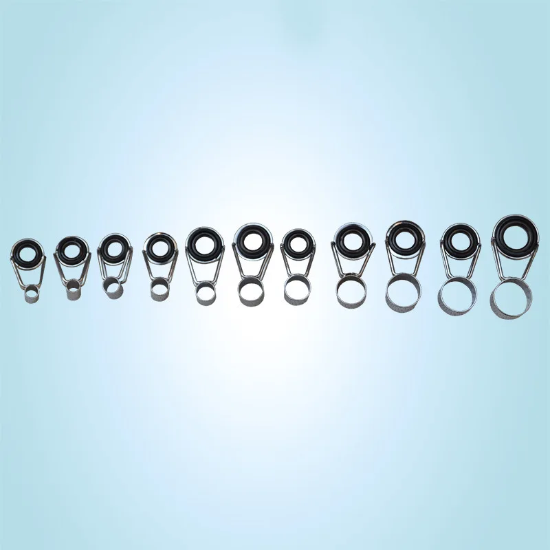 

Sea Fishing Rod Pilot Hole Set Ceramic Guide Ring Eye over Thread Loop Rappel Ring DIY Sea Rod Ring Wire Sea Rod Ring Small Acce