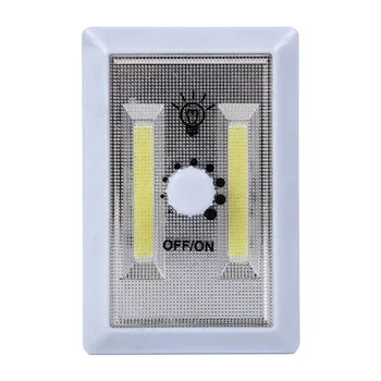 

4pcs Battery Operated Easy Install Kitchen Cordless Basement Closet Night Light Kids Room Wall Switch Adhesive Shelf COB LED