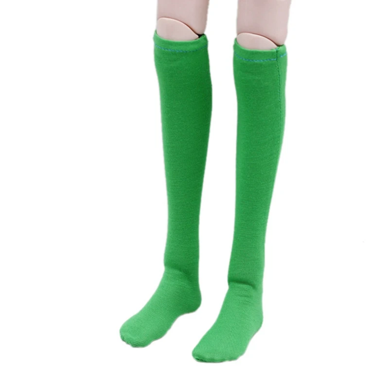 BJD 1/3 одежда средней длины чулки игрушки для детей яркие цвета полосатые кружевные носки 1 шт. ткань кукольные носки для куклы одежда детские игрушки - Цвет: ZJF156-10