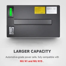 NIU N1 NIS электрический скутер литиевая батарея 60 в BMS литий-ионный аккумулятор большой диапазон мощная литиевая батарея серии N