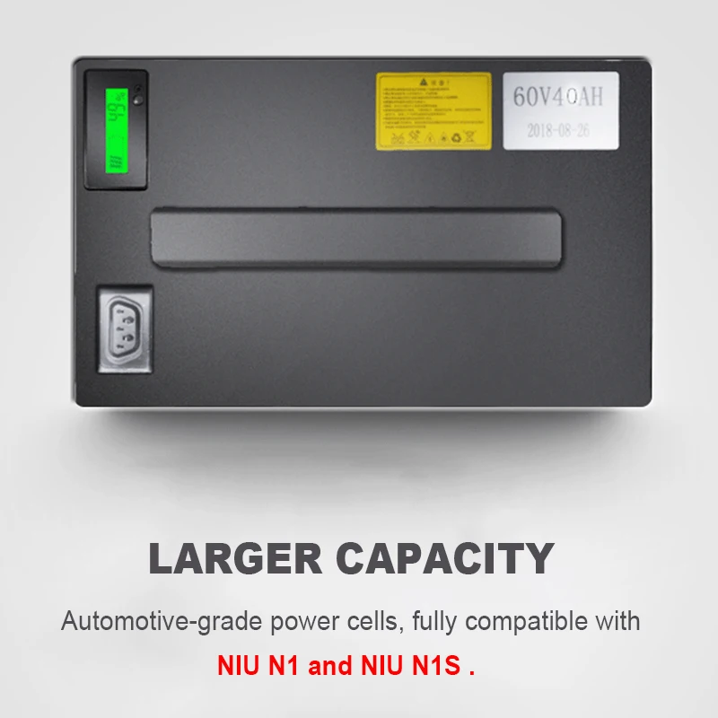 Литиевая батарея для электрического скутера NIU N1 60 в BMS литий ионная большого