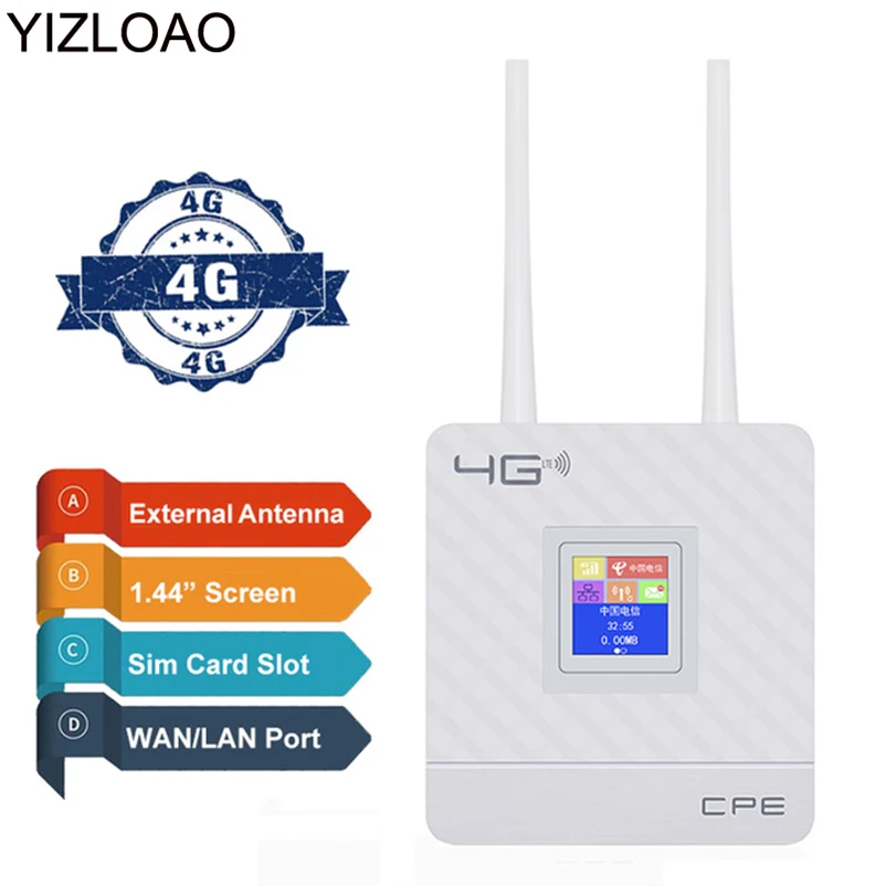 Wi fi роутер YIZLOAO CPE 4G LTE 150 Мбит/с|Беспроводные роутеры| |