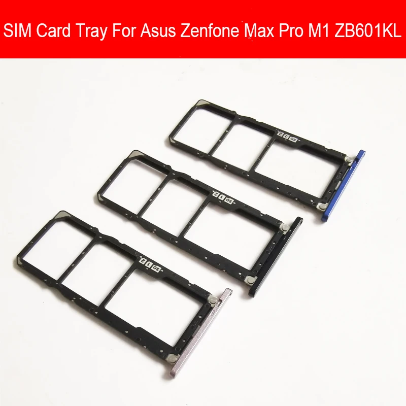 Слот для карты памяти SD и слота sim держатель Asus Zenfone Max Pro M1 ZB601KL слот чтения карт