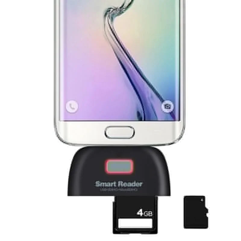 4 в 1 OTG/TF/SD считыватель смарт-карт адаптер с микро USB порт зарядки для телефона
