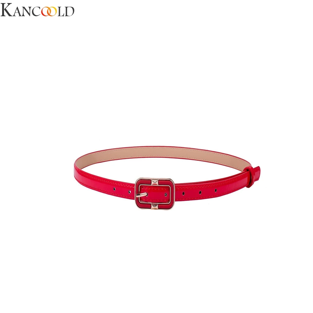 KANCOOLD, женские ремни с золотой пряжкой, для женщин, модные, студенческие, простые, новые, круглые, с пряжкой