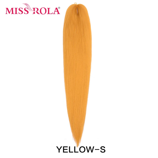 Miss Rola Synthetic 26 Inches 75g Kanekalon Hair Wholesale Bulk Braid Hair Extension Pre Stretched Pink Blonde Twist Jumbo Braid #613