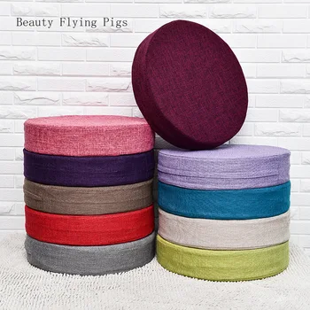 

2Pcs Direct sales new round linen washable fabric tatami balcony Bay window thickening cushion meditation worship Buddha futon
