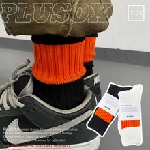 Orange KHAKI Winter Street ins Coarse Thread Thicken Popular Logo Men SOCK VIVI Women Stockings