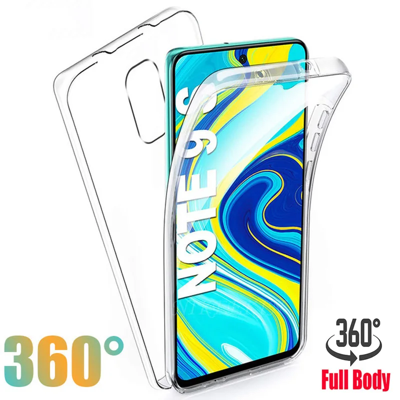 360 Full Body Cover for Xiaomi Mi 10T Lite 5G Note10 Pro 9T 8 9 SE A1 A2 A3 5X 6X Clear Case For POCO F3 X3 NFC M3 F2 | Мобильные