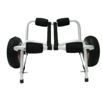 

Aluminum Kayak Trailer Aluminum Kayak Bracket Portable Collapsible Trailer Inflatable Wheel Kayak Cart