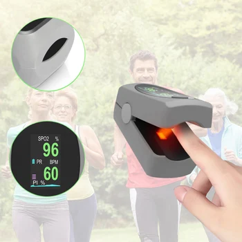 

Finger Oximeter Portable OLED Display Heart Rate Oximeter Fingertip Pulse Testing Equipment Spo2 Pulse Oximeter Pulse Bar Graph