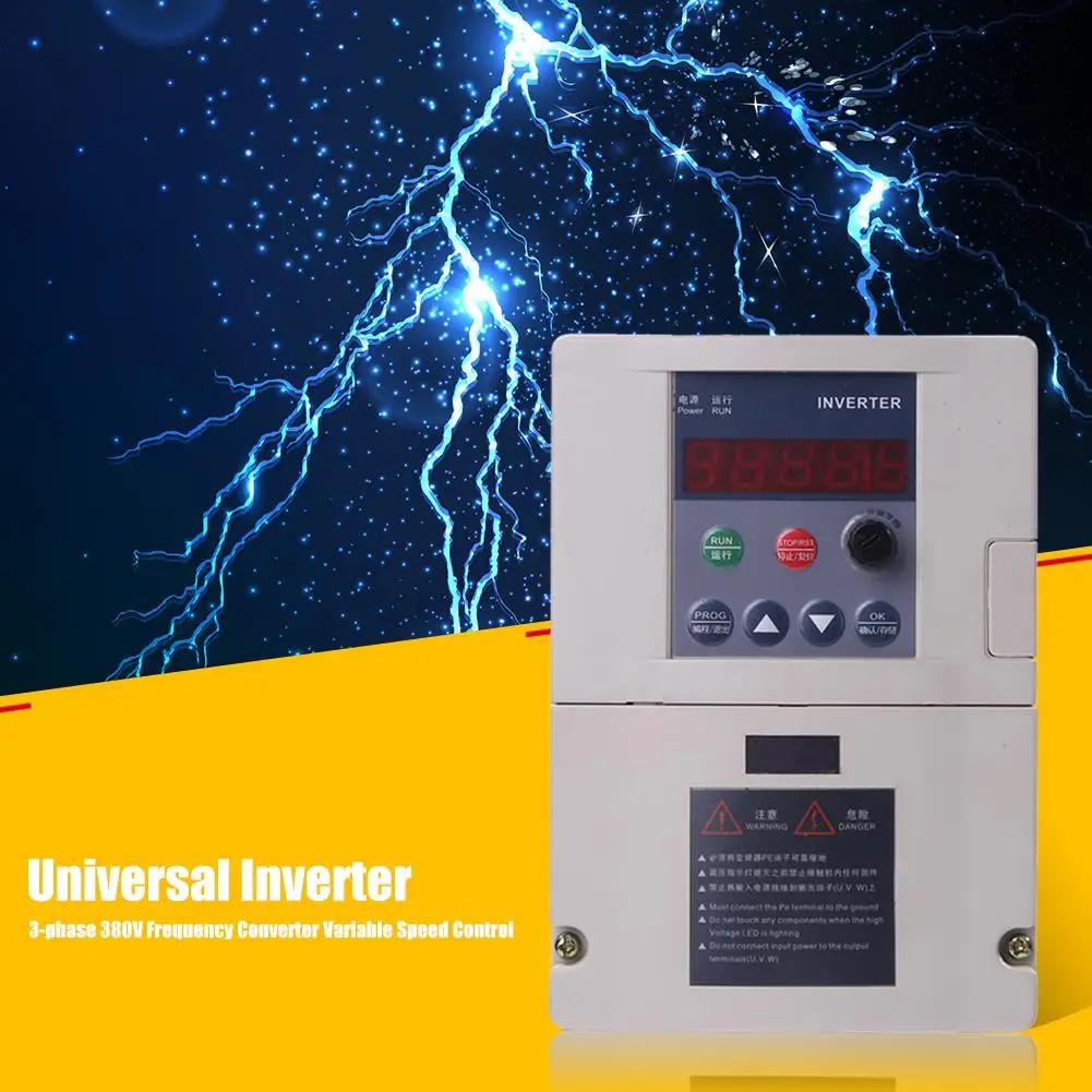 

3-phase 380V Frequency Converter Various Specifications Optional Practical Speed Controller Inverter Overload Protection