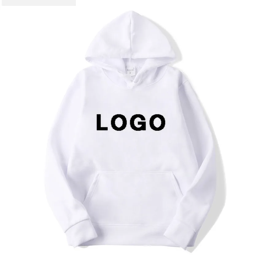 Заказной логотип печать с капюшоном новая Личная Толстовка Пуловер толстовки высокое качество плюс размер Одежда