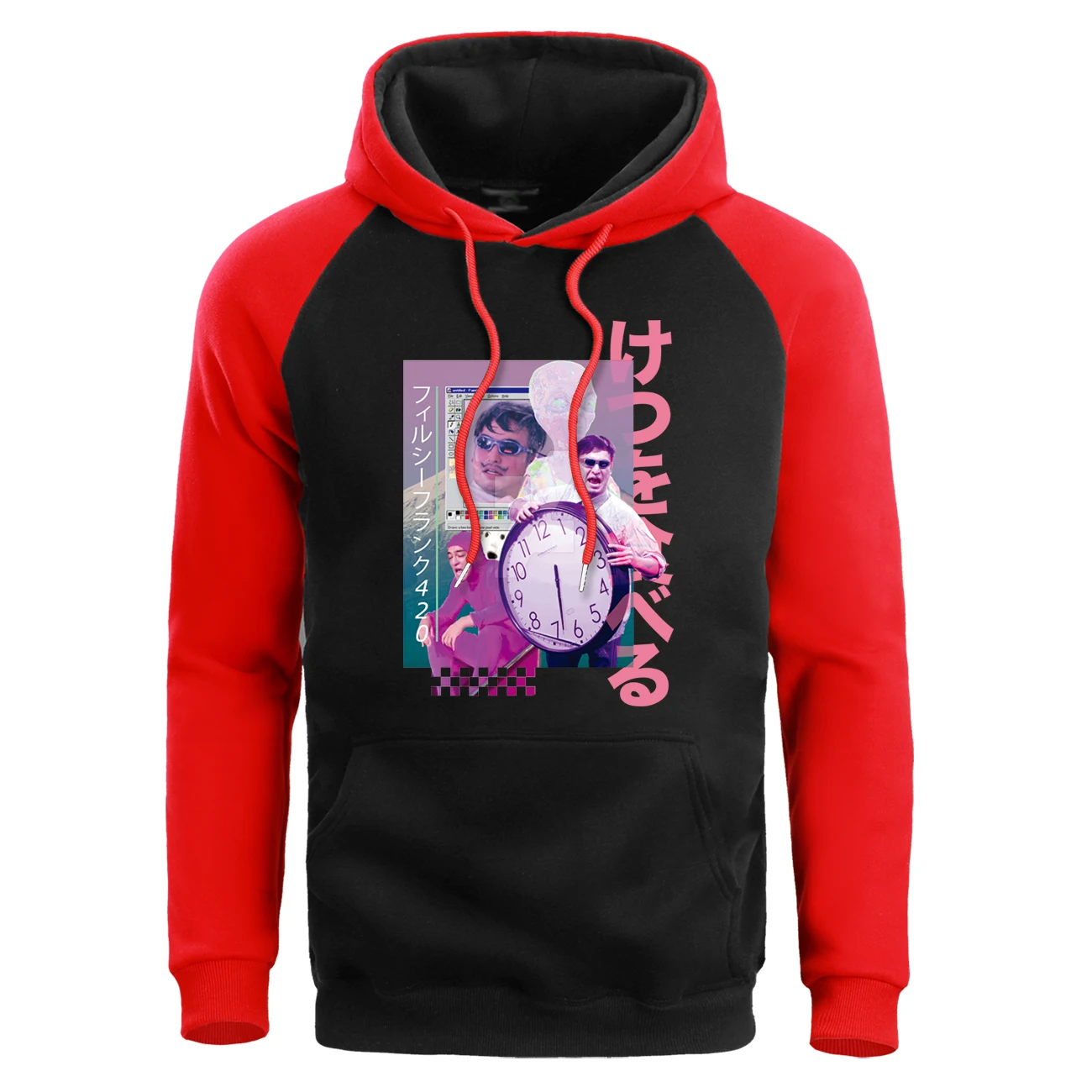 

Men Vaporwave Hoodie Sweatshirt Male Bake To The Future Hoodies Winter Fleece Sweatshirts Warm Pullover Mens Funny Hoody Coats