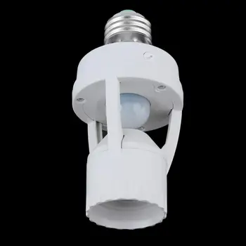 

E27 Plug 360 Degree PIR Induction Motion Sensor Infrared Motion Detection Sensor Light Bulb Socket Switch Base Holder AC110-220V