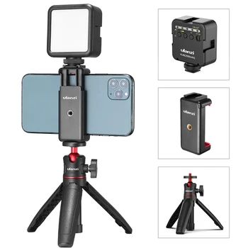 

Smartphone Video Kit Cellphone Bracket Mount and Mini LED Video Light and Extendable Tripod For iPhone and andriod Phone