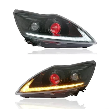 

2Pcs LED Headlights For Ford Focus 2009 2010 2011 led car lights Angel eyes xenon HID KIT Fog lights LED Daytime Running Lights