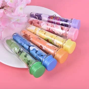 

1pc Tube Portable Petal Soap Flower Shape Fruity for Travel Scented Soap Bath Child Hand Washing Soap Paper Random Colors
