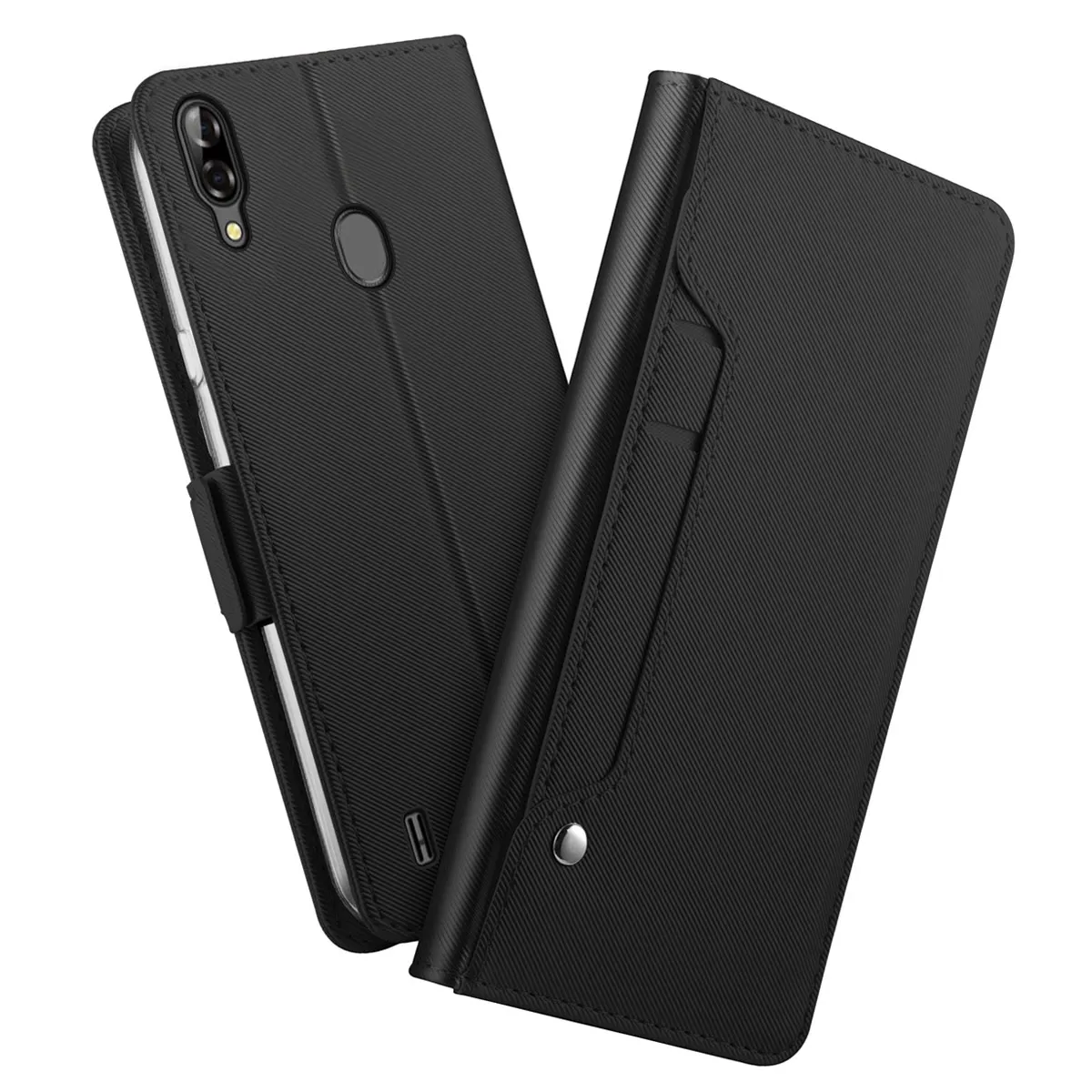 Для Blackview A60 PRO Чехол из искусственной кожи чехол-кошелек с откидной подставкой с зеркалом и отделениями для карт чехол для Blackview A60 A 60 Роскошный чехол
