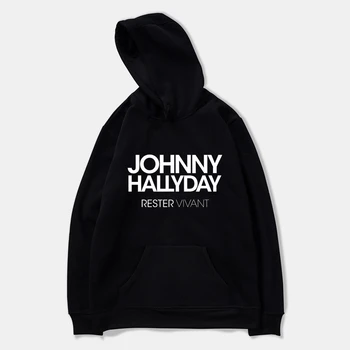 

2019 Johnny Hallyday Hoodies Men/Women Autumn Winter fashion Hoodie Sweatshirt warm streetwear Jacket Coat Hip hop Tracksuit