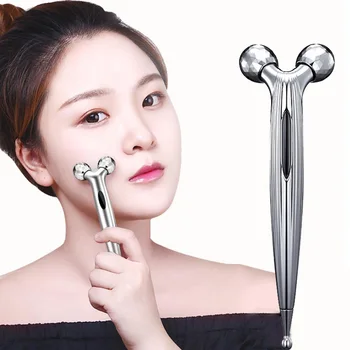 

3D Roller Massager Y Shape Wrinkle Remover Face-lift Roller Facial Massage Handheld Full Body Relaxation 360 Rotate Instrument