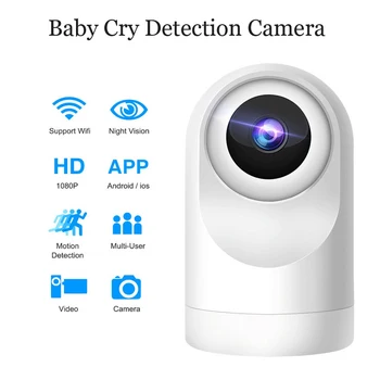 

IP Camera Wifi 1080P Cloud Wireless Home Security Intelligent Baby Cry Detection Auto Tracking Of Human Surveillance Camera