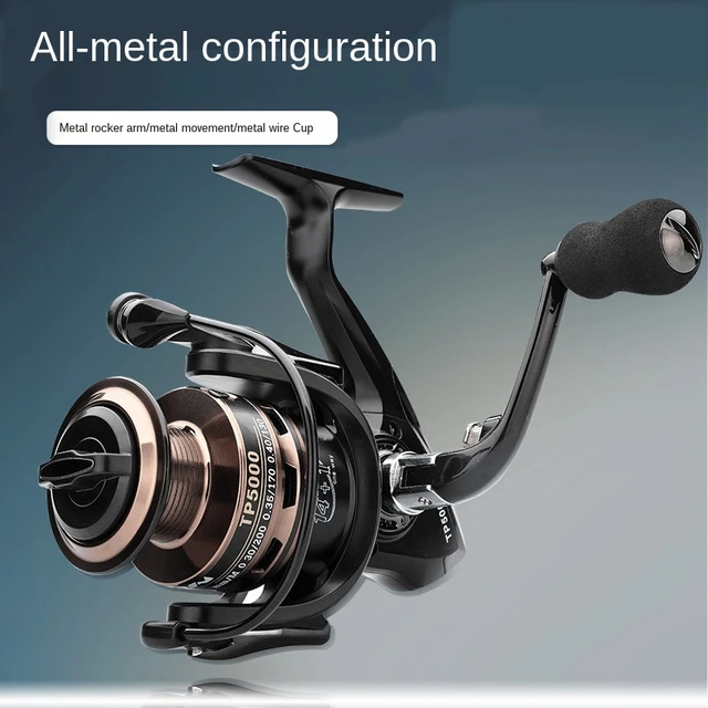 Jyj Fishing Reel 500-7000 Metal Spool Spinning Reel 8kg Max Drag 5.5:1 Spare  Spool Saltwater Reel Fishing Accessories - Fishing Reels - AliExpress