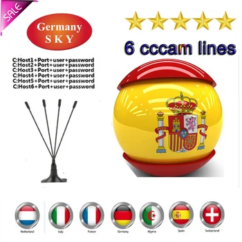 

2 Year CCCAM HD 6 lines Cline Server Account For Satellite receiver Spain UK Germany French Italy POLSAT MOVISTAR ES Spain