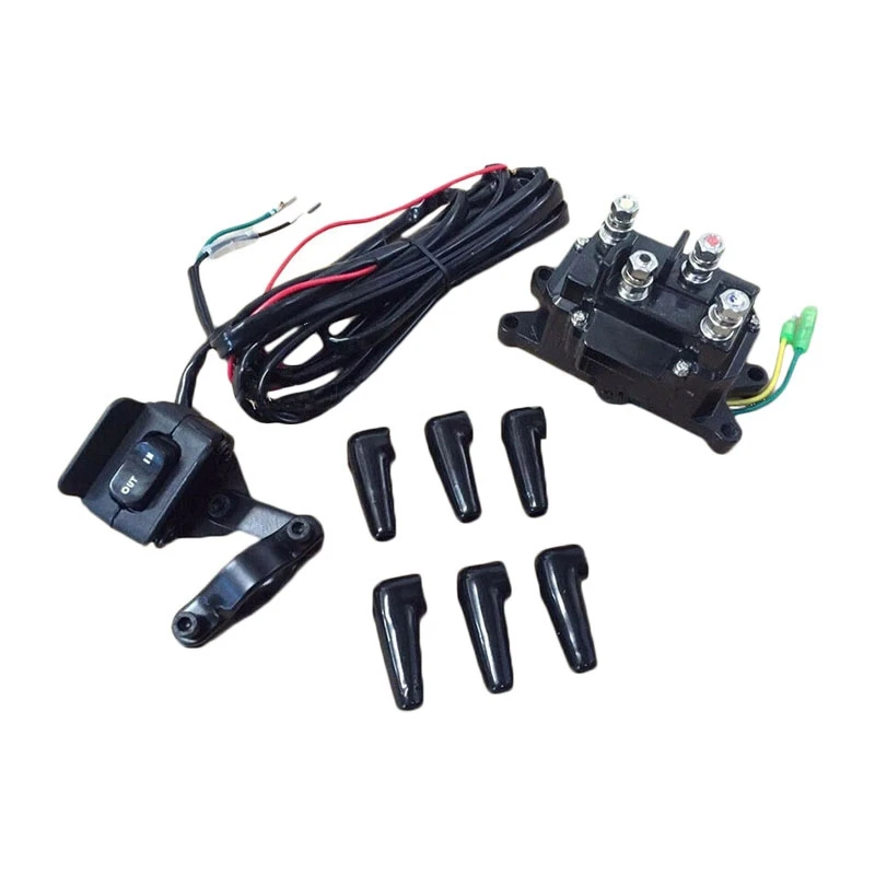 12V Winch Relay Kit Winch Rocker Thumb Dashboard Switch UTV Relay Suitable for