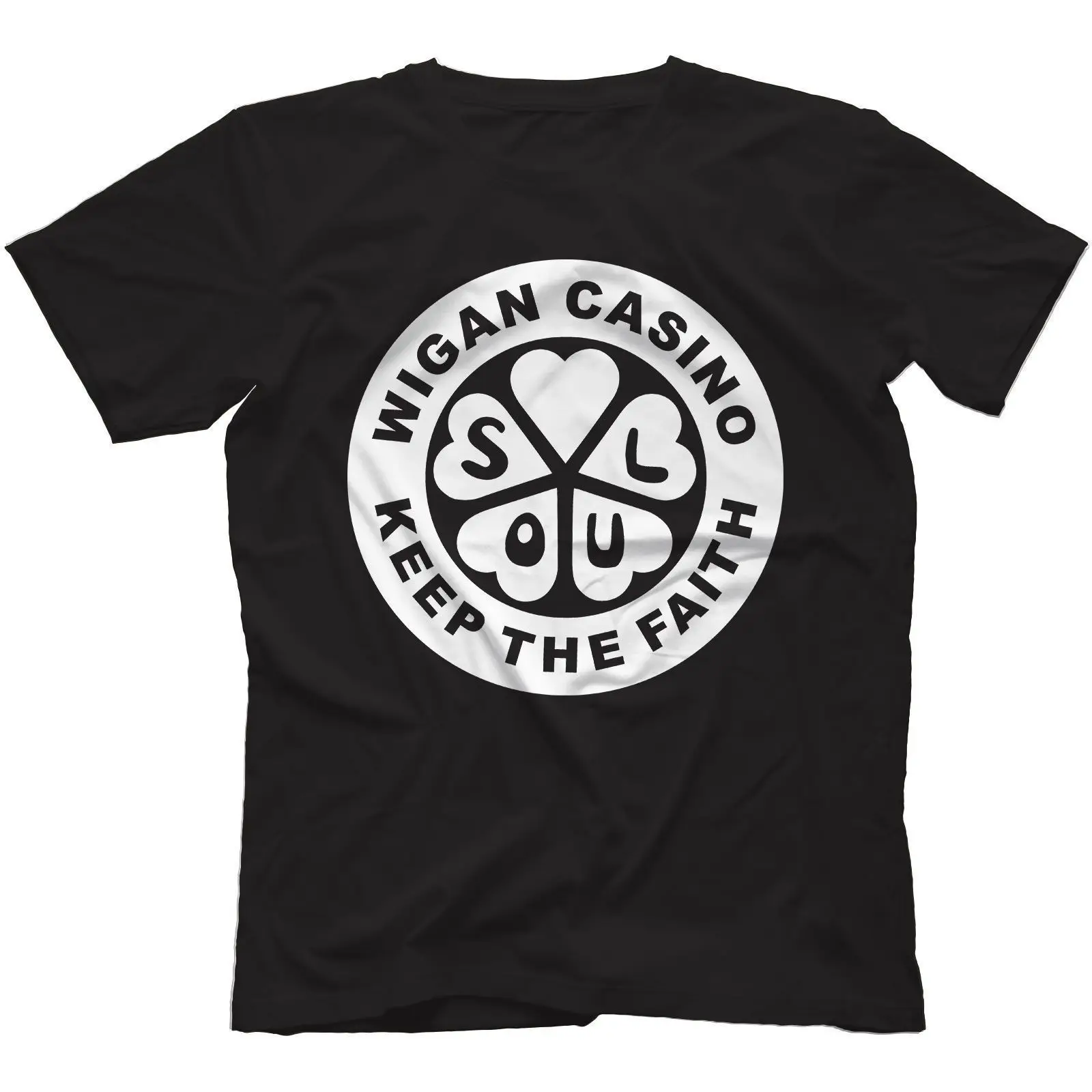 Северный соул Keep the Faith t-shirt | Wigan казино Ric-Tic Okeh Повседневная принтованная футболка