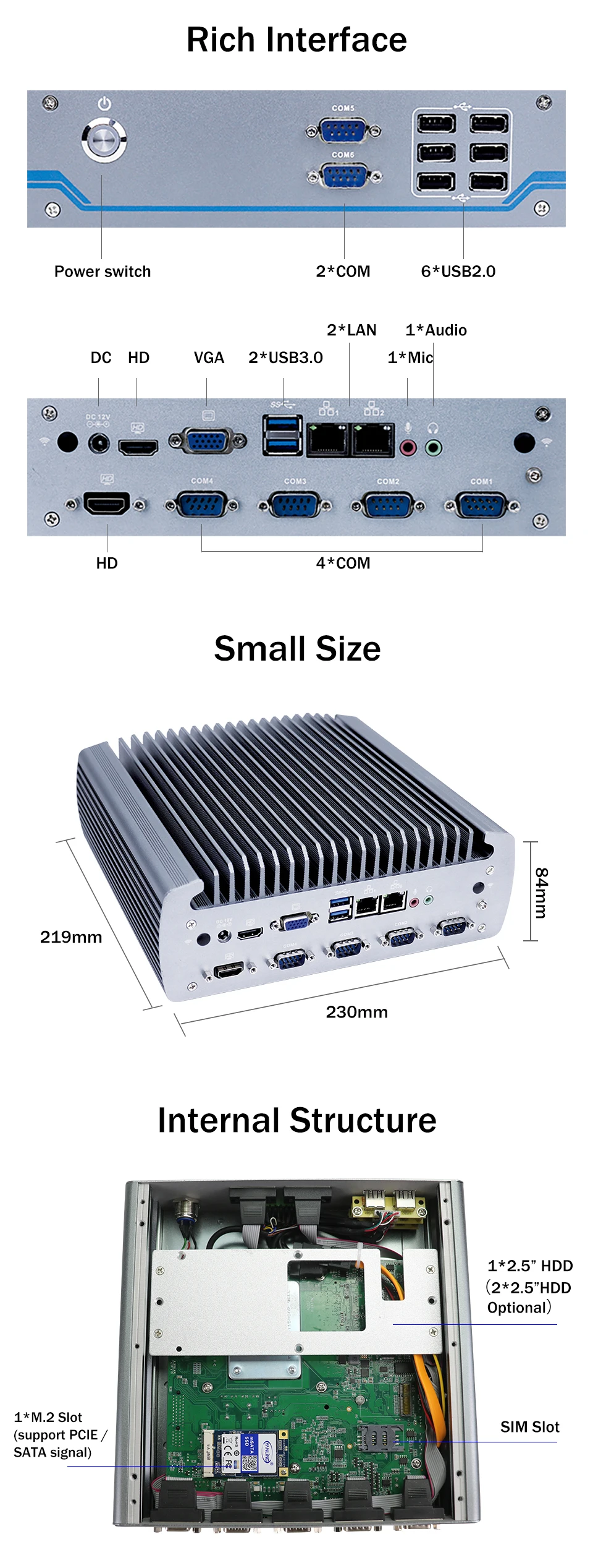 Industrial Fanless Mini PC 2