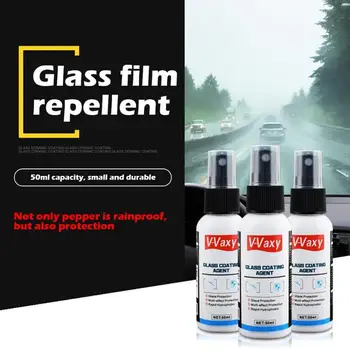 

50ml Car Windshield Glass Hydrophobic Coating Agent Auto Window Rearview Mirror Rainproof Rain Mark Oil Film Remover Spray Agent