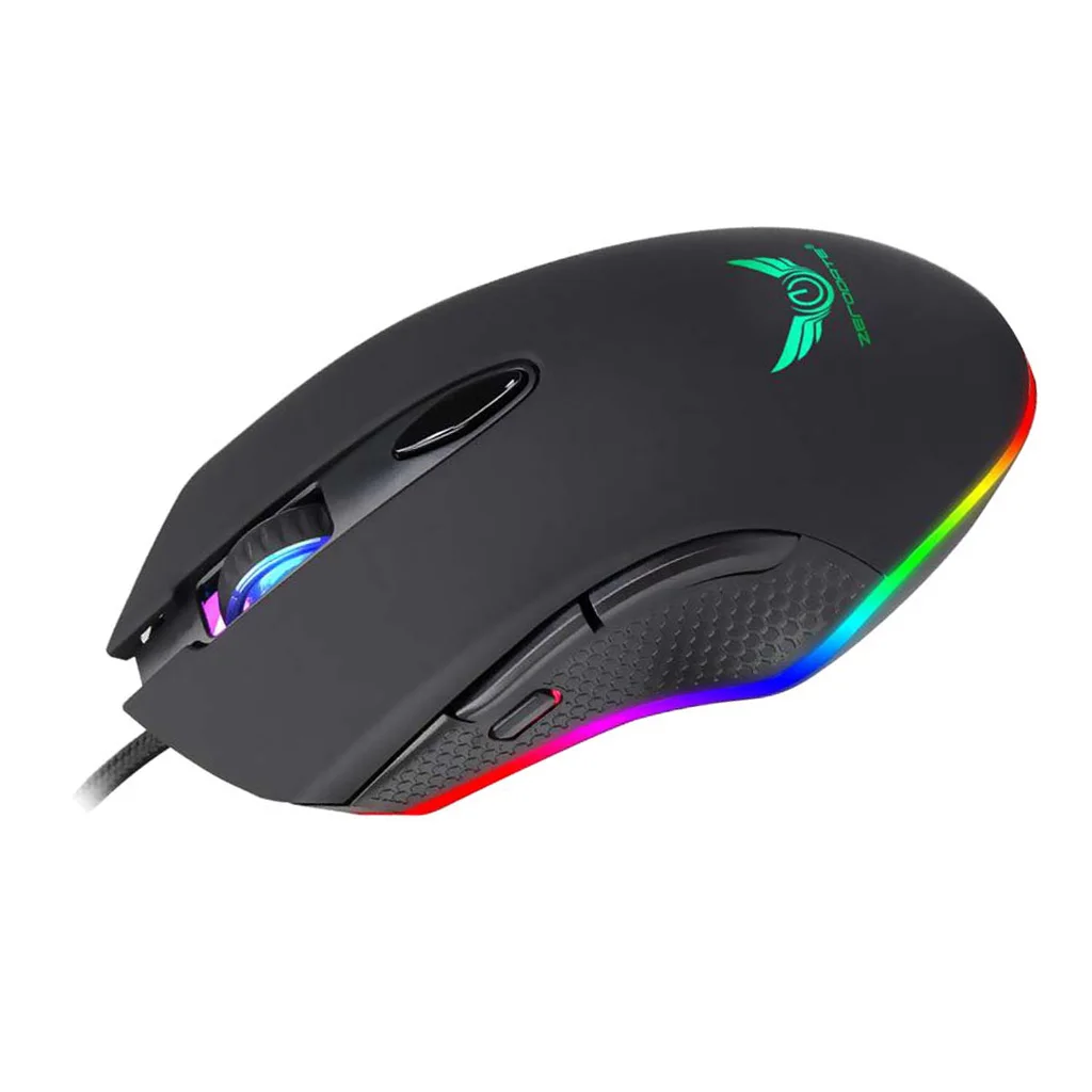 RGB Backlight Programmable Gaming Optical Mouse For Laptop Computer PC Mouse Mice With Non-Slip Wrist Support Rest Mouse Pad