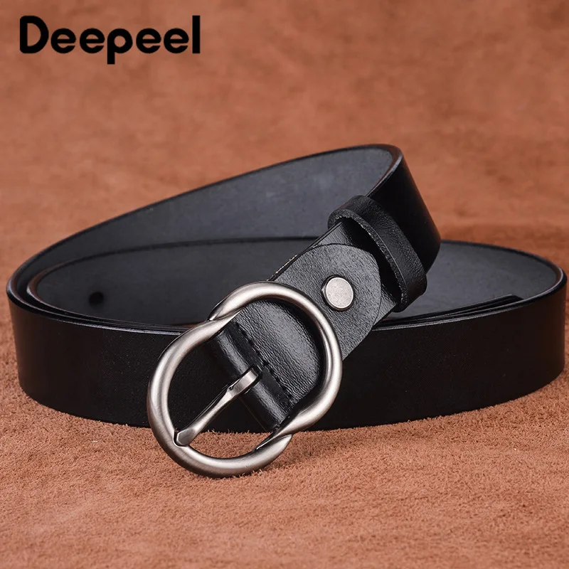 Deepeel 1 шт. 2,8 см* 100 \ 105 \ 110 \ 115 см второй Слои теплые Ремни для Для женщин модные пряжкой повседневные джинсы с декоративным ремешком и