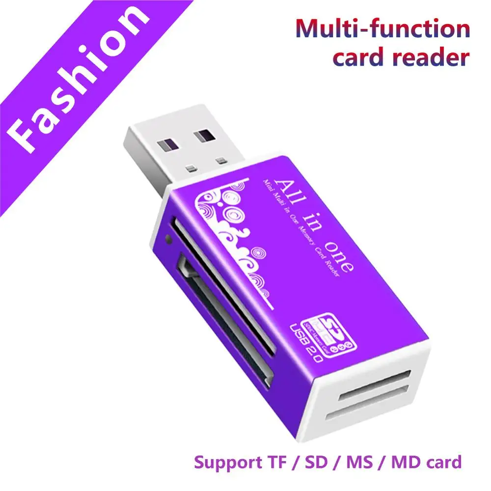 Кардридер с USB 2 0 на SD Micro TF устройство для чтения нескольких смарт-карт адаптер