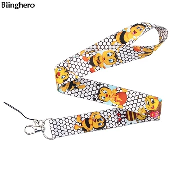 

Blinghero Cartoon Bee Lanyard Student Card Holder Neck Straps With Keys Phone Animal Print Lanyard Strap Hang Ropes Gift ZC0257