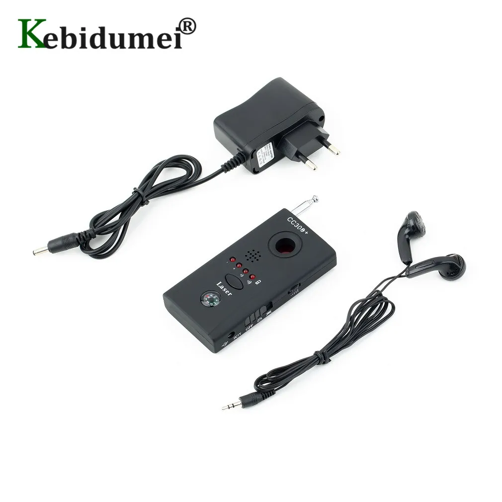 Bug Detector CC308 EU Power Adapter Anti-Spy Mini Wireless Camera Hidden Signal GSM Device Finder Privacy Protect Security hidden camera detector infrared camera detector camera detector signal detector
