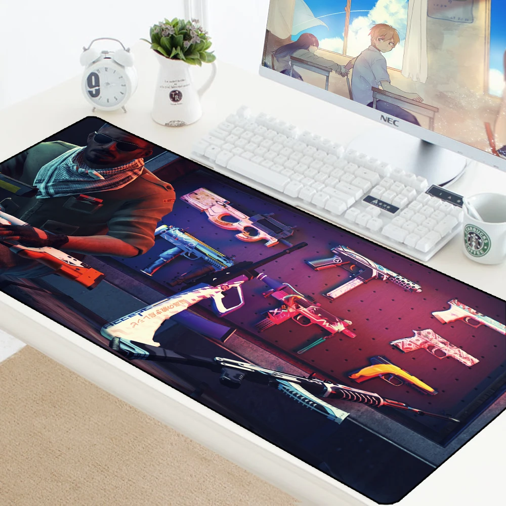 CS GO геймер Коврик для мыши Нескользящая клавиатура Коврик для мыши Hyper Beast AWP оверлочный край большой игровой коврик для мыши офисные компьютерные коврики для ПК