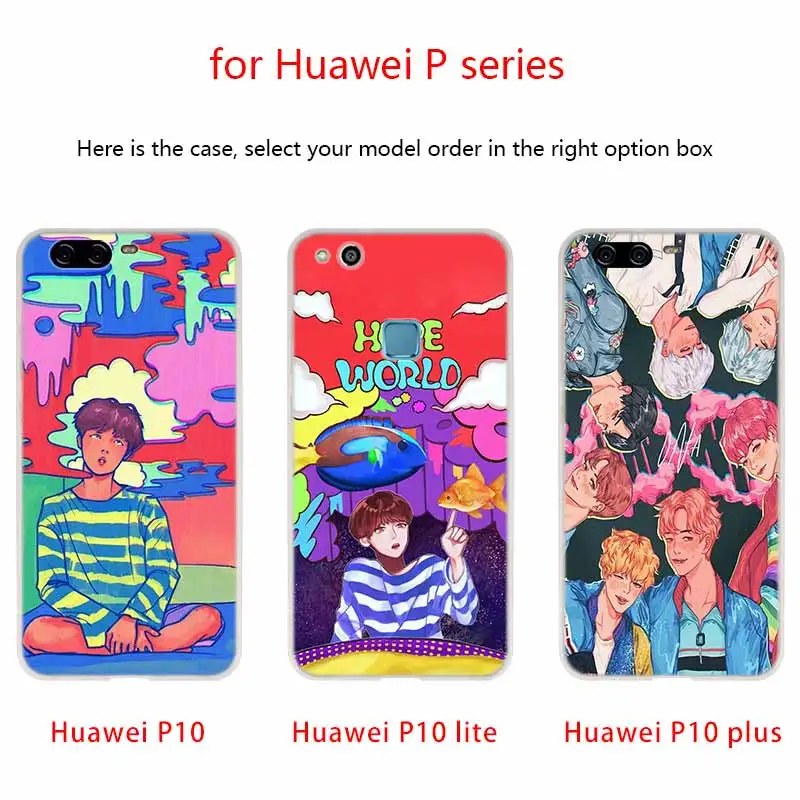 Чехол для телефона huawei P8 P9 Lite P10 P20 P30 Lite Plus Pro P Smart чехол мягкий чехол Bangtan Boys Hope World