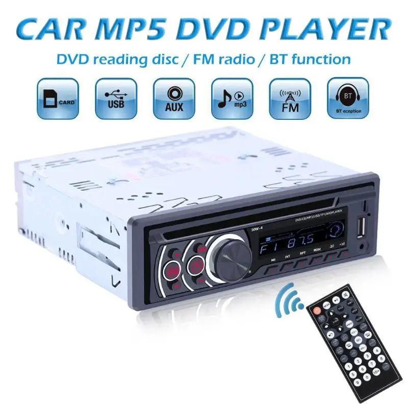 SWM 8169A Bluetooth автомобильный стерео MP3 плеер CD VCD DVD AUX USB FM радио приемник в приборной