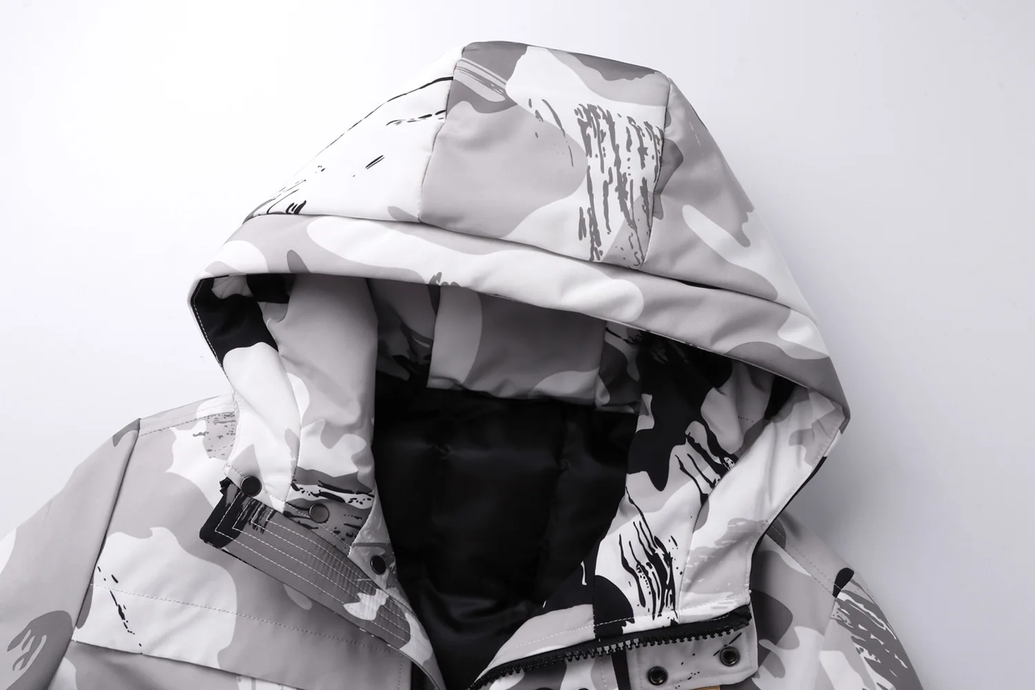 Snowfield Camouflage down Jacket Thick Men's Thick North Mature Scholar Winter Coat Handsome-40-Degree Cold Protective Clothing