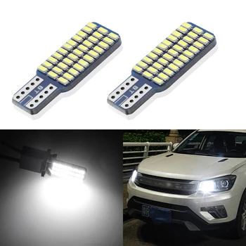 

2 Pcs Car Led T10 192 194 168 W5W LED Bulbs 33 SMD 3014 Car Taillights Dome Lamp White DC 12V Canbus Error Free Car Accessories