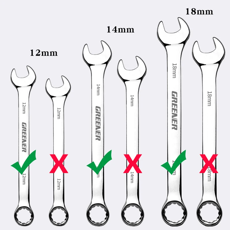 RING SPANNER WRENCH SET 12PC 6 - 32mm DISEN Metric Ring Deep Double Offset  23-46 | eBay