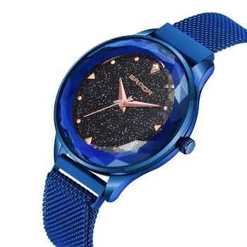 

Sanda brand fashion age girl watch diamond luxury starry sky round waterproof watches ladies watch for women quartz clock wrist