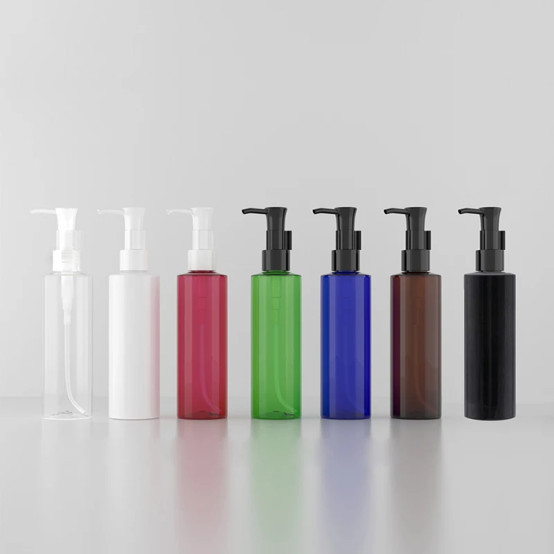 

20pcs 250ml Empty Travel Oil Pump Cap PET Bottles Perfume Refillable Shower Gel shampoo Liquid soap Cosmetic packaging